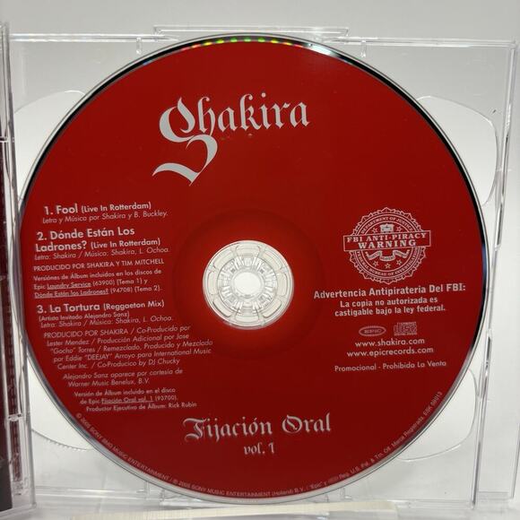 Oral Fixation by Shakira (CD, 2007) - Picture 5 of 6